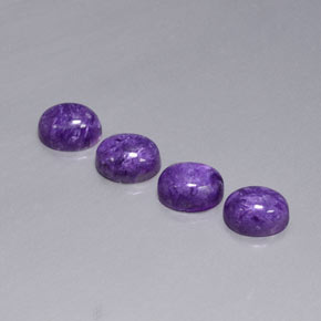 Pedras preciosas de Charoite Tolet natural de  ct, Corte Oval, Opaco
