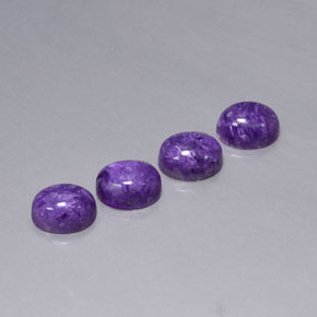 Pedras preciosas de Charoite Tolet natural de  ct, Corte Oval, Opaco