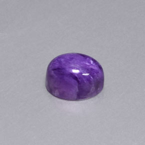 Charoíta violeta natural 1,96ct, corte oval, opaco
