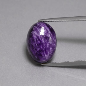 Charoite Tolet Natural 8.26ct, Corte Oval, Opaco