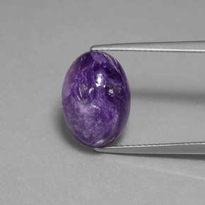 Charoite Tolet Natural 6.56ct, Corte Oval, Opaco