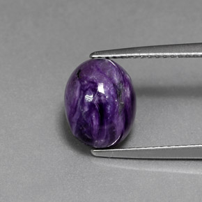 Charoite Tolet Natural 3.12ct, Corte Oval, Opaco