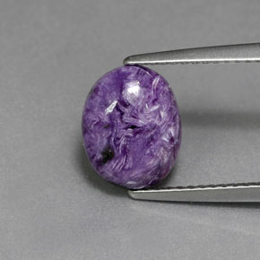 Charoite Tolet Natural 2.06ct, Corte Oval, Opaco