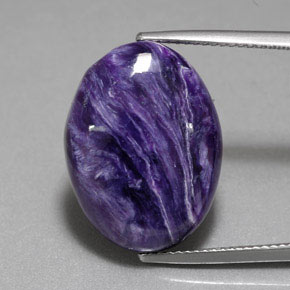 Charoite Tolet Natural 13.13ct, Corte Oval, Opaco