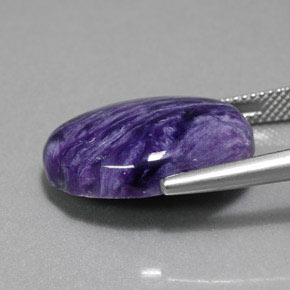 Charoite Tolet Natural 13.13ct, Corte Oval, Opaco