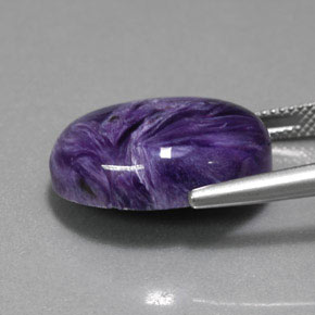 Charoite Tolet Natural 17.18ct, Corte Oval, Opaco