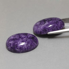 Pedras preciosas de Charoite Tolet natural de  ct, oval, Opaco