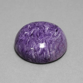 Charoite Tolet Natural 17.23ct, Corte Redondo, Opaco