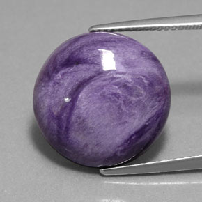 Charoite Tolet Natural 11.28ct, Corte Redondo, Opaco