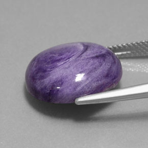 Charoite Tolet Natural 11.28ct, Corte Redondo, Opaco