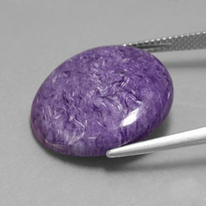 Charoite Tolet Natural 13.94ct, Corte Redondo, Opaco