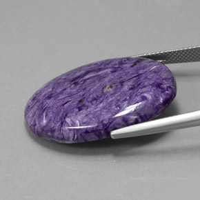 Charoite Tolet Natural 27.59ct, Corte Oval, Opaco
