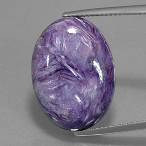 Charoite Tolet Natural 15.36ct, Corte Oval, Opaco