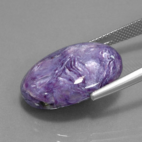 Charoite Tolet Natural 15.36ct, Corte Oval, Opaco