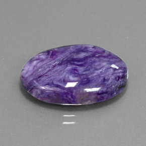 Charoite Tolet Natural 14.16ct, Corte Oval, Opaco