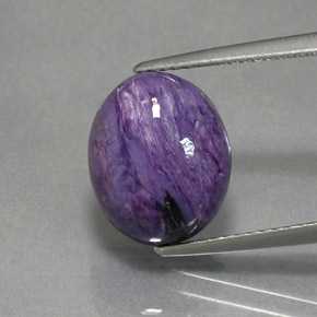 Charoite Tolet Natural 5.18ct, Corte Oval, Opaco