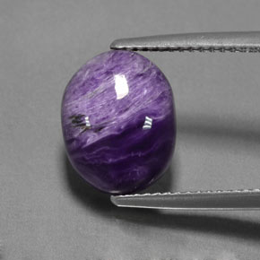 Charoite Tolet Natural 4.47ct, Corte Oval, Opaco