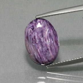 Charoite Tolet Natural 5.20ct, Corte Oval, Opaco