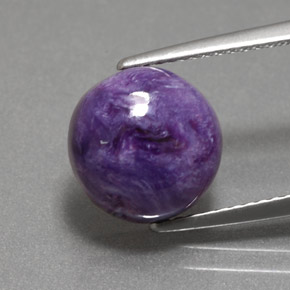 Charoite Tolet Natural 4.18ct, Corte Redondo, Opaco