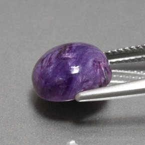 Charoite Tolet Natural 4.18ct, Corte Redondo, Opaco