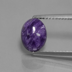 Charoíta Tolet Natural 2,05ct, Corte Oval, Opaco