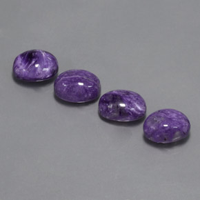 Pedras preciosas de Charoite Tolet natural de  ct, Corte Oval, Opaco