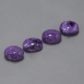 Pedras preciosas de Charoite Tolet natural de  ct, Corte Oval, Opaco