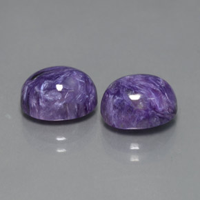 Pedras preciosas de Charoite Tolet natural de  ct, Corte Oval, Opaco