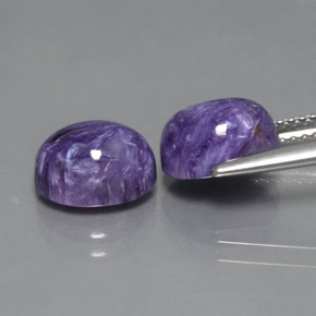 Pedras preciosas de Charoite Tolet natural de  ct, Corte Oval, Opaco