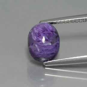 Charoite Tolet Natural 2.60ct, Corte Oval, Opaco