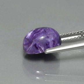 Charoite Tolet Natural 2.60ct, Corte Oval, Opaco