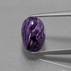 Charoite Tolet Natural 3.25ct, Corte Oval, Opaco