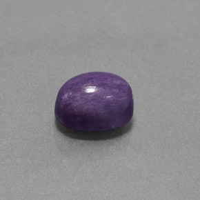 Charoíta violeta natural 1,84ct, corte oval, opaco