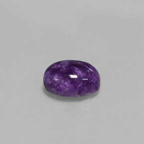 Charoíta violeta natural 2,00ct, corte oval, opaco