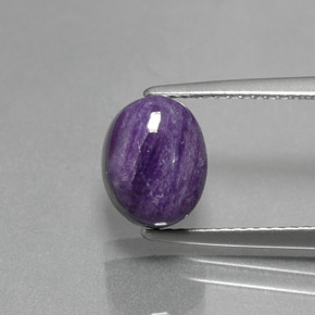 Charoite Tolet Natural 3.24ct, Corte Oval, Opaco