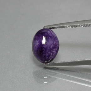 Charoite Tolet Natural 1.84ct, Corte Oval, Opaco