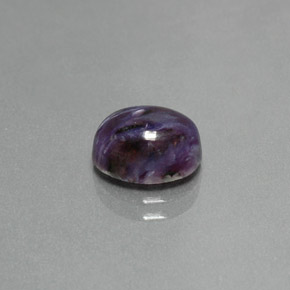 Charoíta violeta natural 2,11ct, corte oval, opaco
