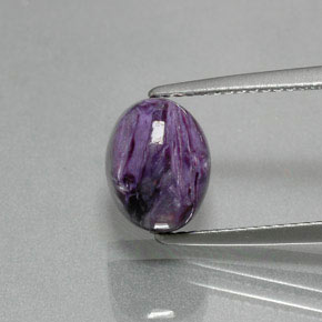 Charoite Tolet Natural 3.12ct, Corte Oval, Opaco
