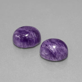 Pedras preciosas de Charoite Tolet natural de  ct, Corte Oval, Opaco