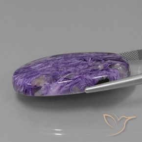 Charoite Violeta escuro Natural 58.38ct, oval, Opaco