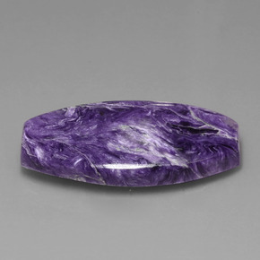 Charoíta violeta natural 31,84ct, forma extravagante, opaco