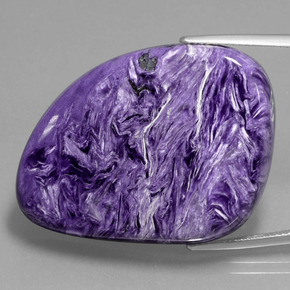Charoite Tolet Natural 63.04ct, Forma extravagante, Opaco