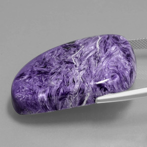 Charoite Tolet Natural 63.04ct, Forma extravagante, Opaco