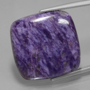 Charoite Tolet Natural 39.43ct, Almofada cortada, Opaco
