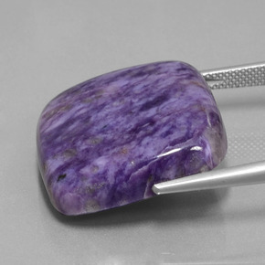 Charoite Tolet Natural 39.43ct, Almofada cortada, Opaco