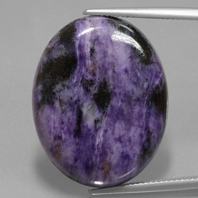 Charoíta Tolet Natural 31,77ct, Corte Oval, Opaco
