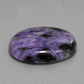 Charoíta Tolet Natural 31,77ct, Corte Oval, Opaco