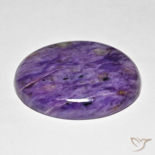 Charoite Aveludado Roxo Violeta Natural 41.77ct, oval, Opaco