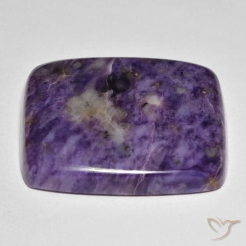 Charoite Violeta Profundo Natural 50.09ct, Almofada, Opaco