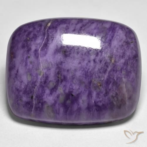 45.47ct Natural Violeta Profundo Charoite, Almofada, Opaco